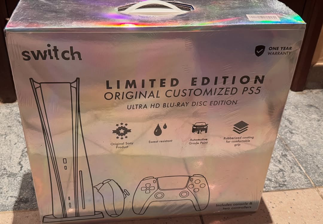 Switch PS5 Stone Finish Design Console limited